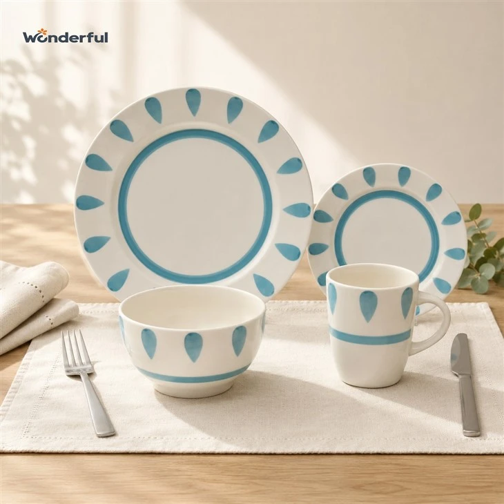 Hand-Painted Teardrop Ceramic Dinnerware Set price