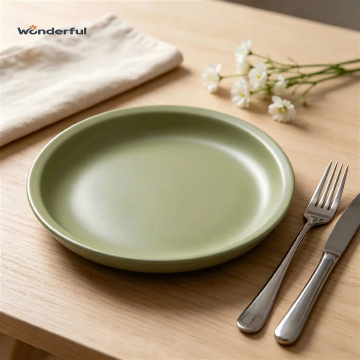 Sage Green Minimalist Stoneware Dinnerware Set best