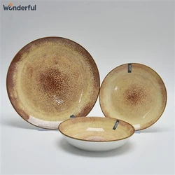 Catering Cutlery Yellow Tableware Set Catering Cutlery Yellow Tableware Set