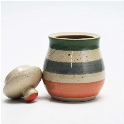Wholesale Handpainted Spray Point Ceramic Tea Mug With Lid