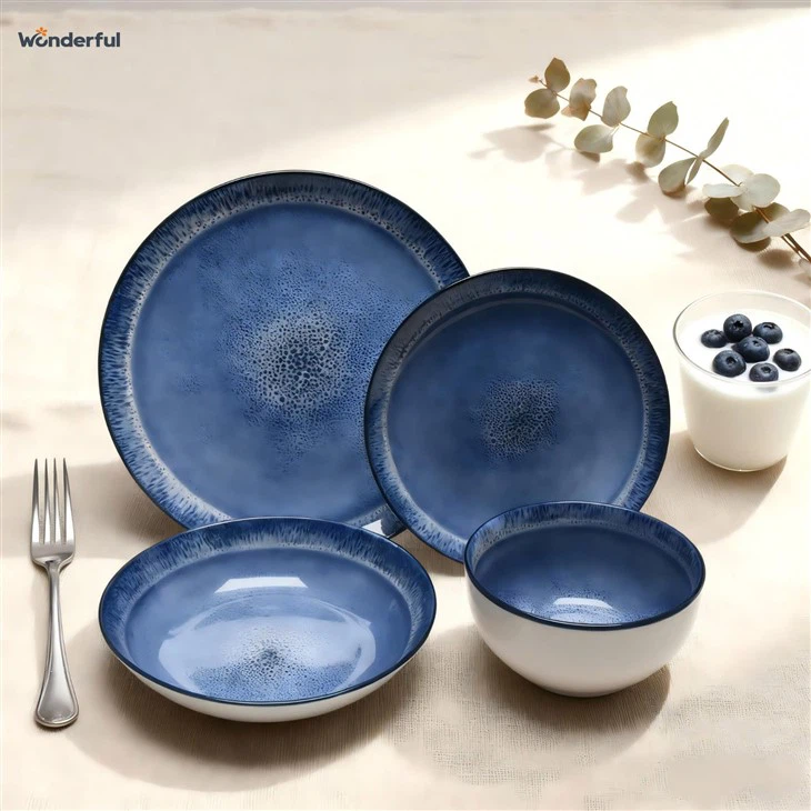 Wonderful Blue Gradient Ceramic Dinnerware Set best